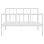 Sängynrunko valkoinen metalli 120x200 cm