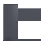 Sängynrunko tummanharmaa täysi mänty 120x200 cm