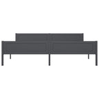 Sängynrunko täysi mänty harmaa 200x200 cm