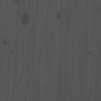 Sängynrunko harmaa täysi mänty 100x200 cm