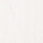 Sängynrunko valkoinen täysi mänty 160x200 cm