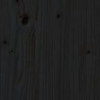 Sängynrunko musta täysi mänty 180x200 cm UK Super King