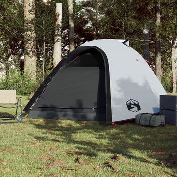 Camping tält för 4 personer, vitt, 267x272x145 cm, 185T taffeta