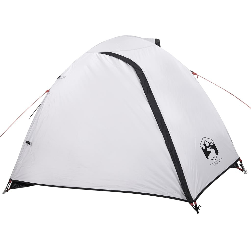 Camping tält för 4 personer, vitt, 267x272x145 cm, 185T taffeta