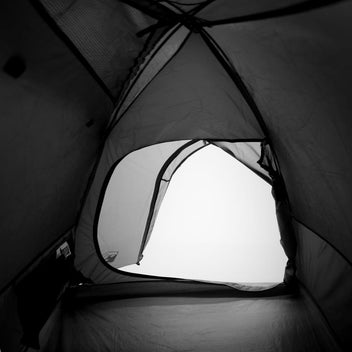 Camping tält för 4 personer, vitt, 267x272x145 cm, 185T taffeta
