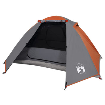 Retkiteltta 2 hengelle harmaa/oranssi 224x248x118 cm 185T tafti