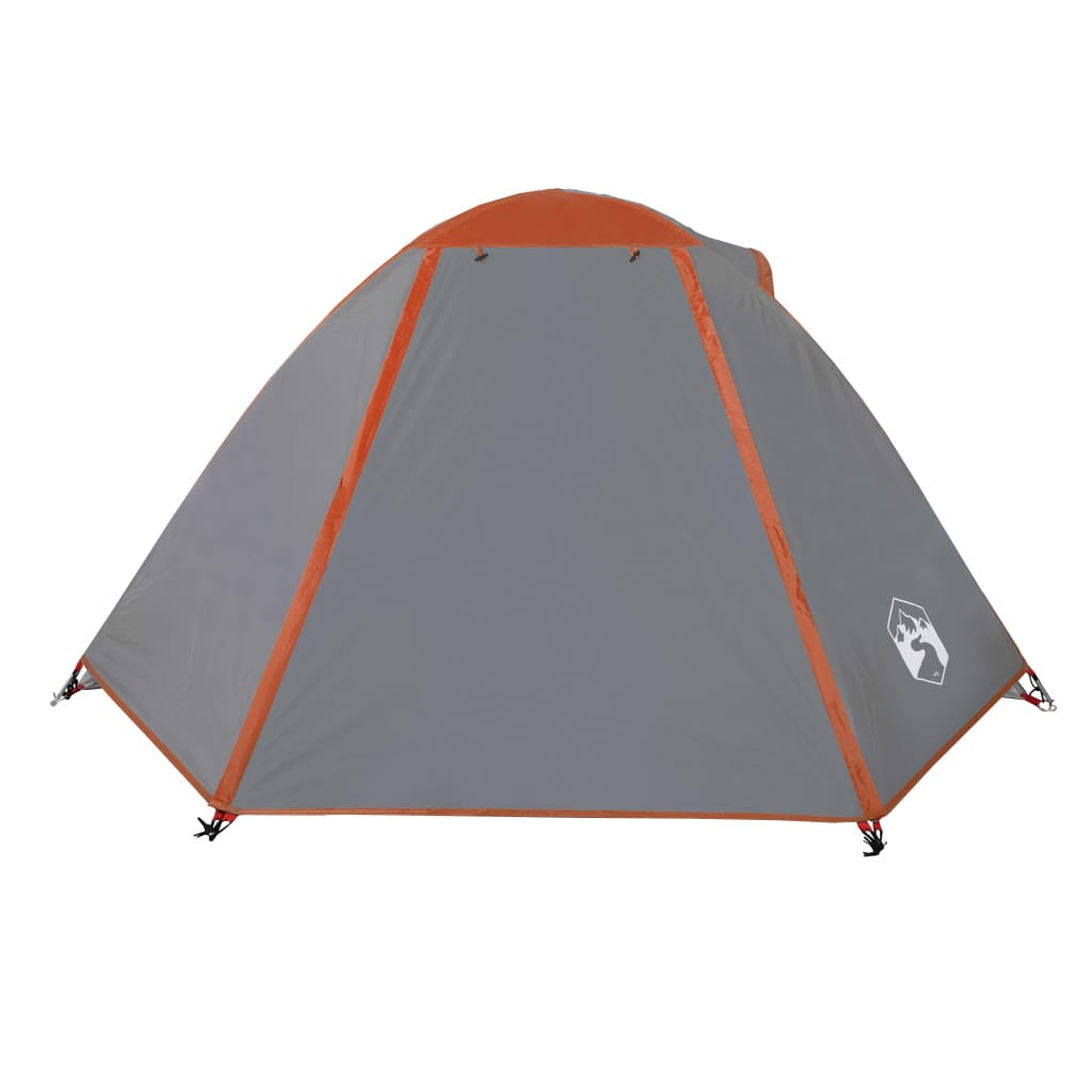 Retkiteltta 2 hengelle harmaa/oranssi 224x248x118 cm 185T tafti