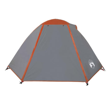 Retkiteltta 2 hengelle harmaa/oranssi 224x248x118 cm 185T tafti