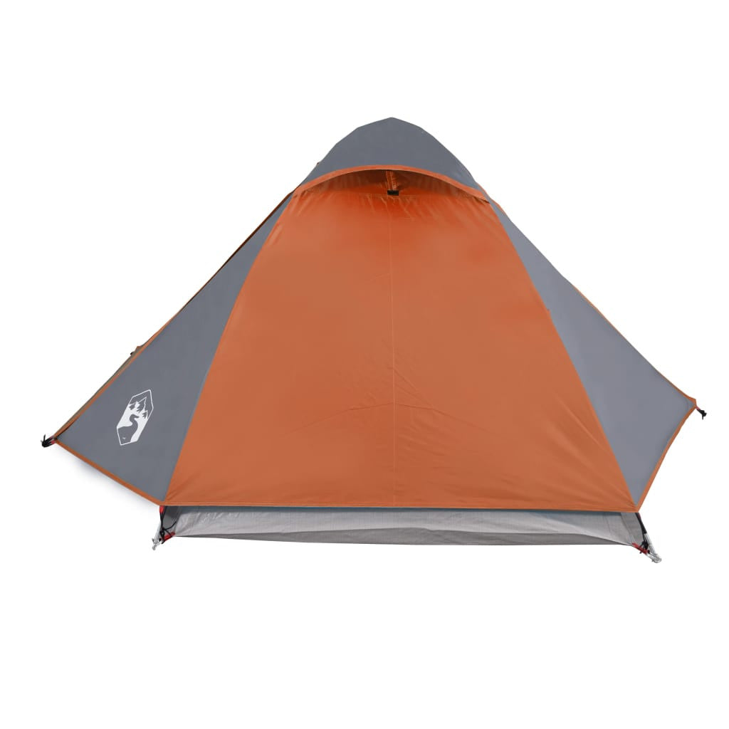 Retkiteltta 2 hengelle harmaa/oranssi 224x248x118 cm 185T tafti