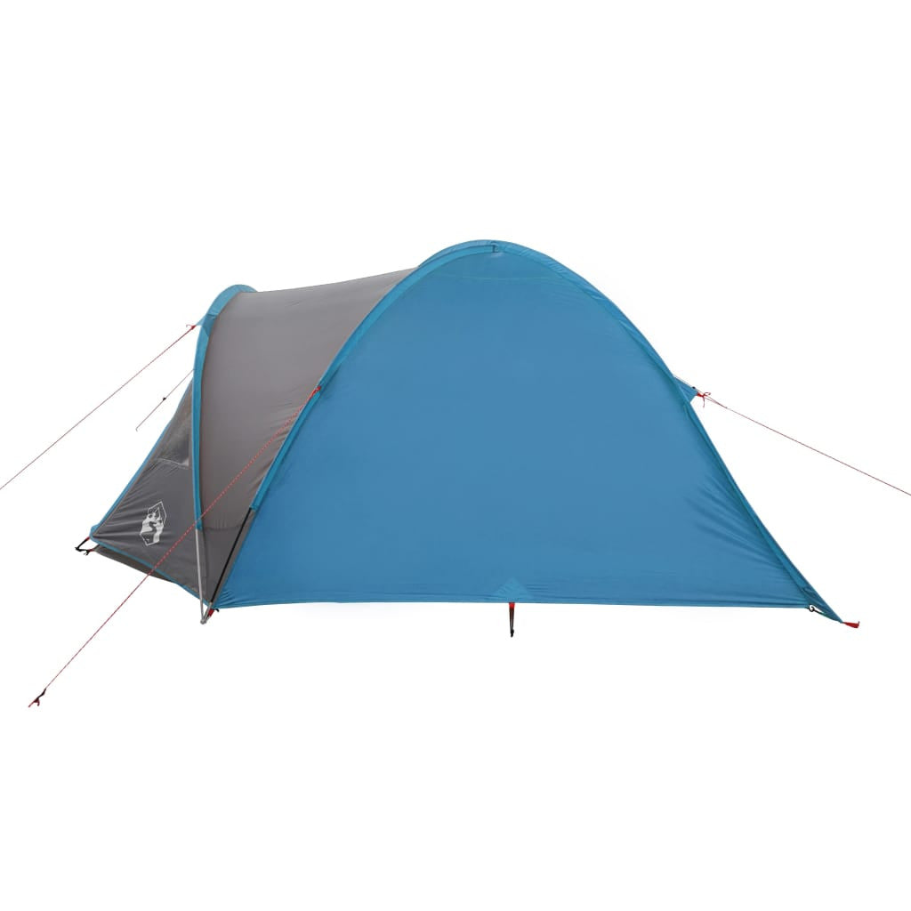 Campingtält för 4 personer, blått, 300x250x132 cm, 185T taft