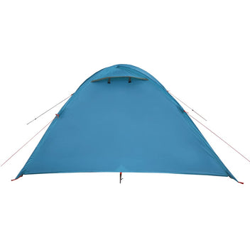 Campingtält för 4 personer, blått, 300x250x132 cm, 185T taft