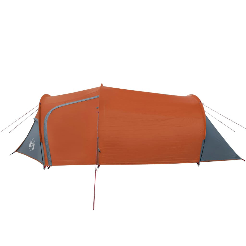 Retkiteltta 3 hengelle harmaa/oranssi 370x185x116 cm 185T tafti