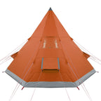 Retkiteltta 4 hengelle harmaa/oranssi 367x367x259 cm 185T tafti