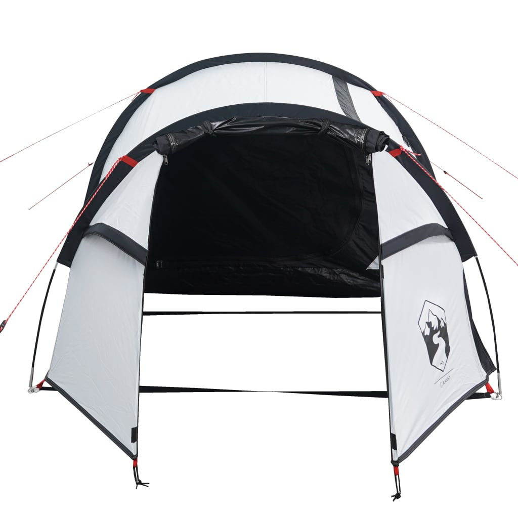 Camping tält för 4 personer, vitt, 360x135x105 cm, 185T taffeta