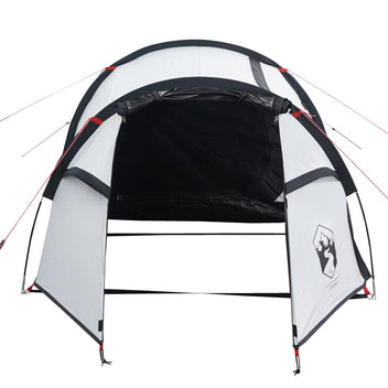 Camping tält för 4 personer, vitt, 360x135x105 cm, 185T taffeta