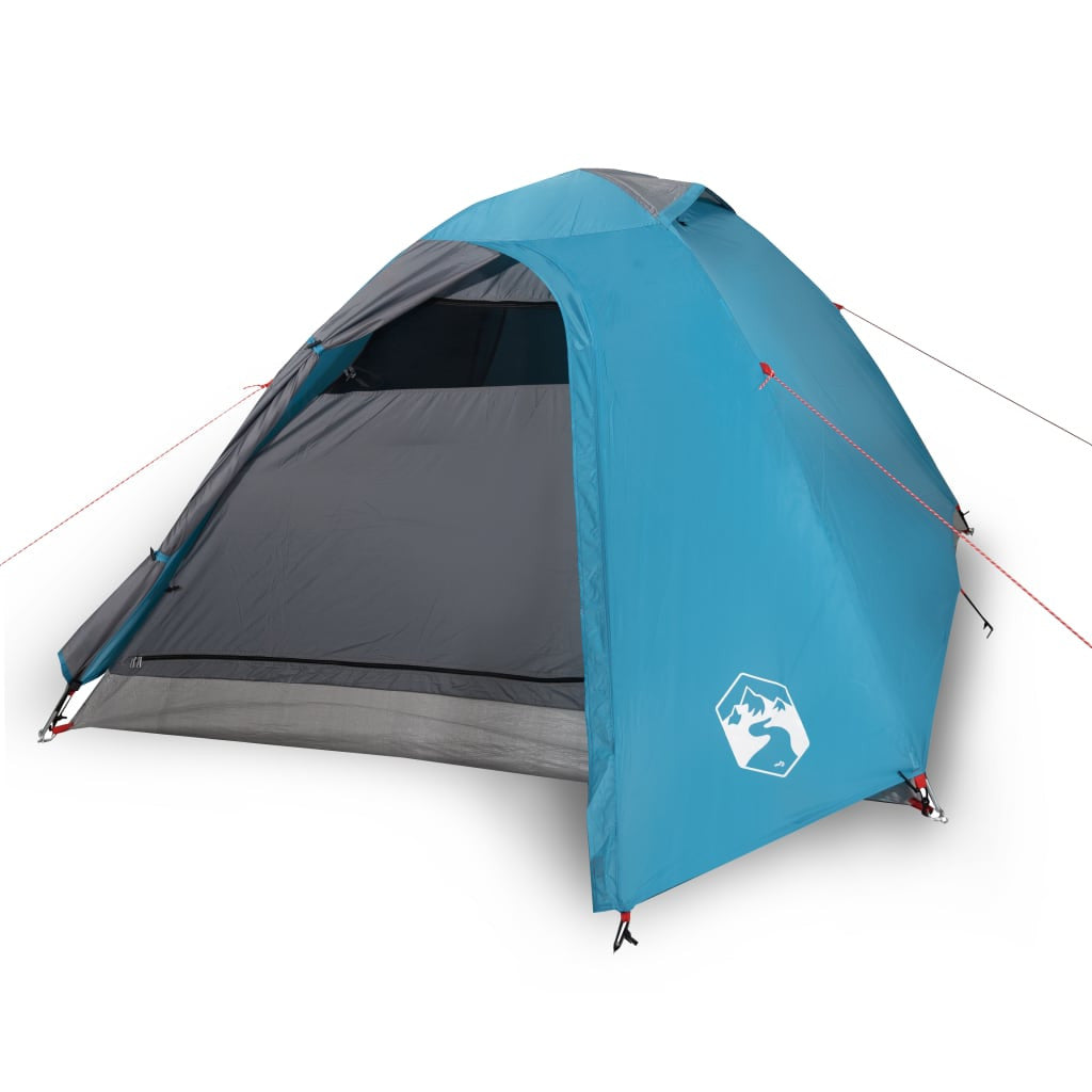 Resetält för 2 personer, blått, 264x210x125 cm, 185T taffeta