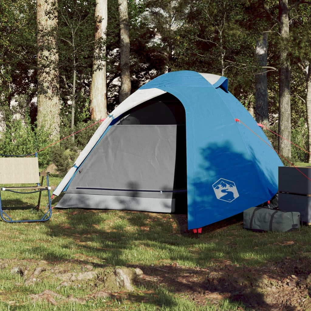 Resetält för 2 personer, blått, 264x210x125 cm, 185T taffeta