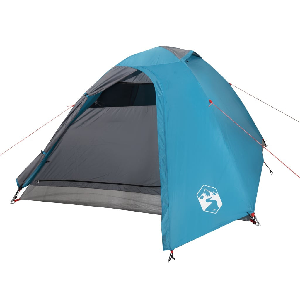 Resetält för 2 personer, blått, 264x210x125 cm, 185T taffeta