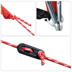 Retkiteltta 4 hengelle harmaa/oranssi 300x250x132 cm 185T tafti