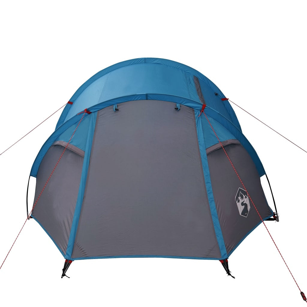 Campingtält för 4 personer, blått, 360x135x105 cm, 185T taft