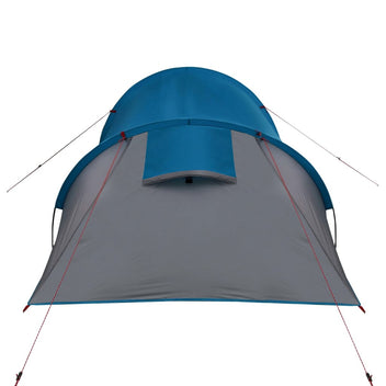 Campingtält för 4 personer, blått, 360x135x105 cm, 185T taft