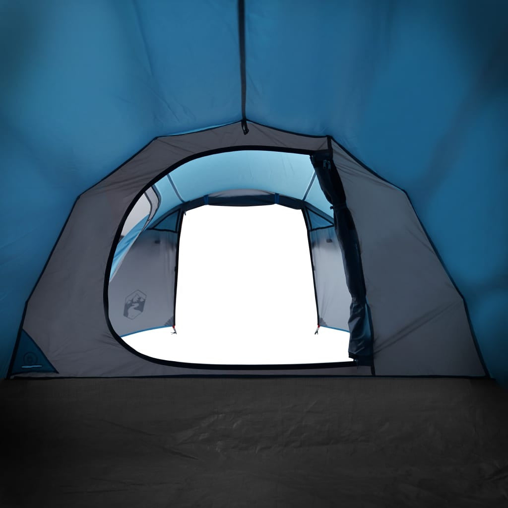 Campingtält för 4 personer, blått, 360x135x105 cm, 185T taft