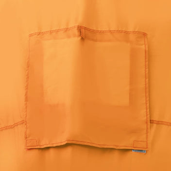 Resetält för 6 personer, grått och orange