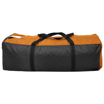 Resetält för 6 personer, grått och orange