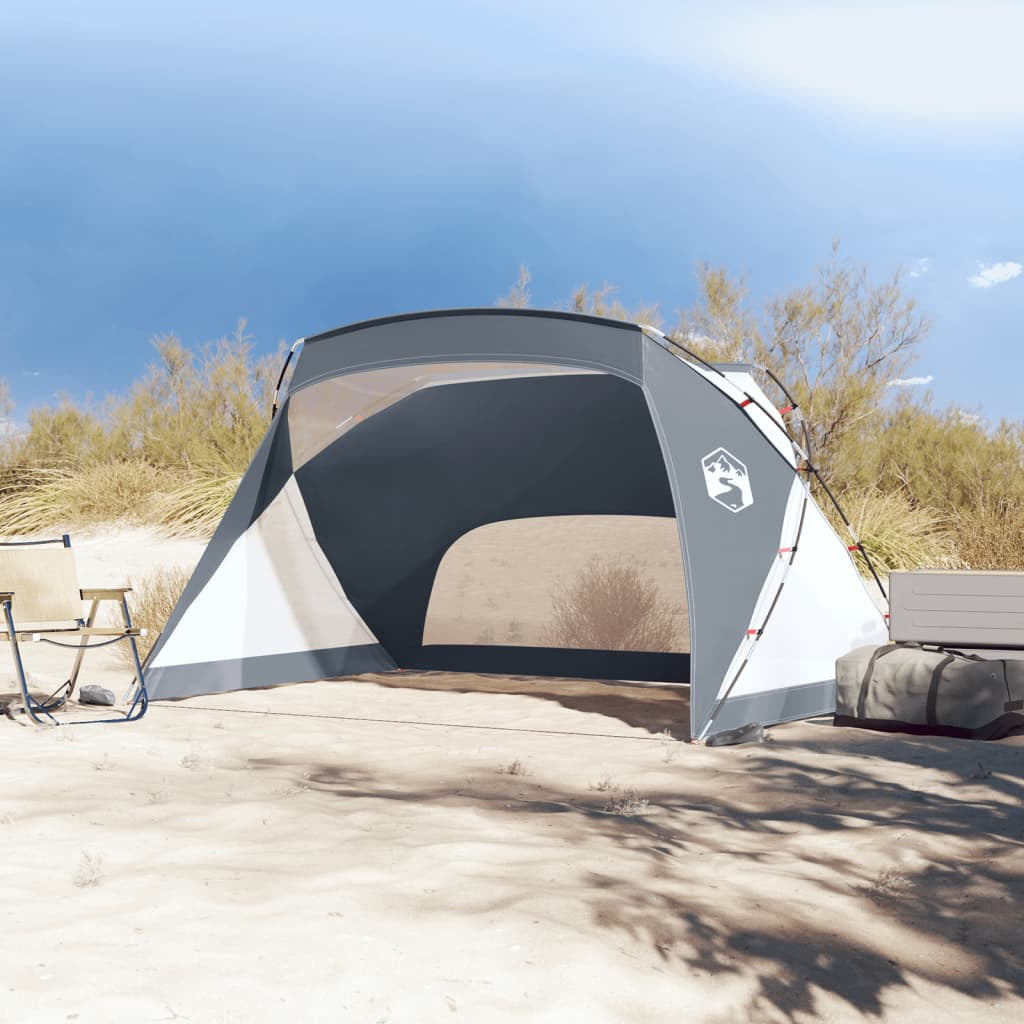 Strandtält grått 274x178x170/148 cm 185T taft