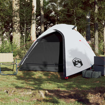 Resetält för 2 personer, vitt, 264x210x125 cm, 185T taffeta