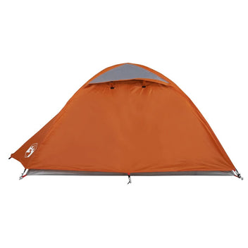 Resetält för 2 personer, grå/orange, 254x135x112 cm, 185T taft