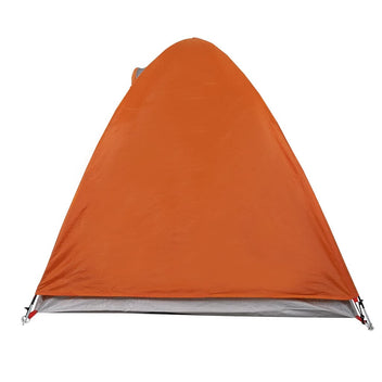 Resetält för 2 personer, grå/orange, 254x135x112 cm, 185T taft