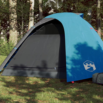 Resetält för 4 personer, blått, 267x272x145 cm, 185T taffeta
