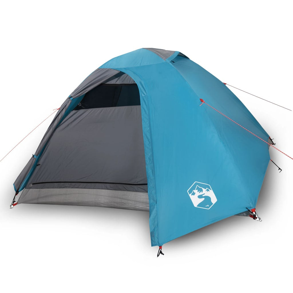 Resetält för 4 personer, blått, 267x272x145 cm, 185T taffeta