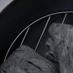 nuotiokaukalo puun kannon muotoilulla, kipinäritilä, hiiliritilä, hiillos, Ø61,5 x 39 cm.