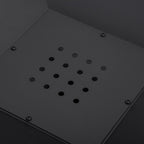 nuotio kipinäsuojalla grilliritilä nuotiopaikka puutarhaanBBQ teräs musta 45 x 45 x 34 cm