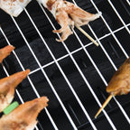 3-in-1 nuotiopaikka kipinäsuojalla grilliritilä puutarha BBQ musta 76 x 76 x 47 cm