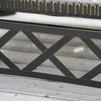 3-in-1 nuotiopaikka kipinäsuojalla grilliritilä puutarha BBQ musta 76 x 76 x 47 cm