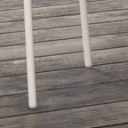 4 puutarhatuolin sarja, moderni muotoilu, 59 cm x 55 cm x 84 cm, harmaa