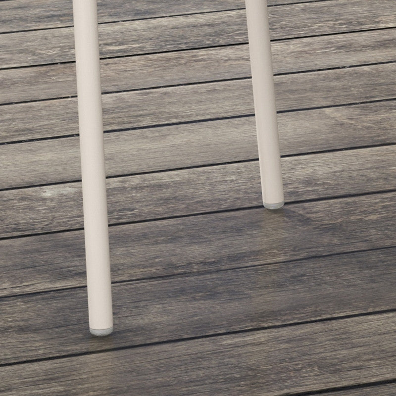 Set med 4 trädgårdsstolar, modern design, 59 cm x 55 cm x 84 cm, grå