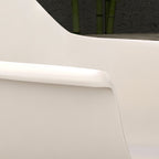 4 puutarhatuolin sarja, moderni muotoilu, 59 cm x 55 cm x 84 cm, harmaa