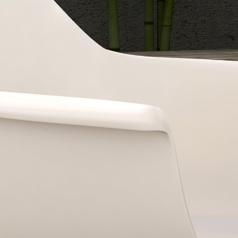 4 puutarhatuolin sarja, moderni muotoilu, 59 cm x 55 cm x 84 cm, harmaa