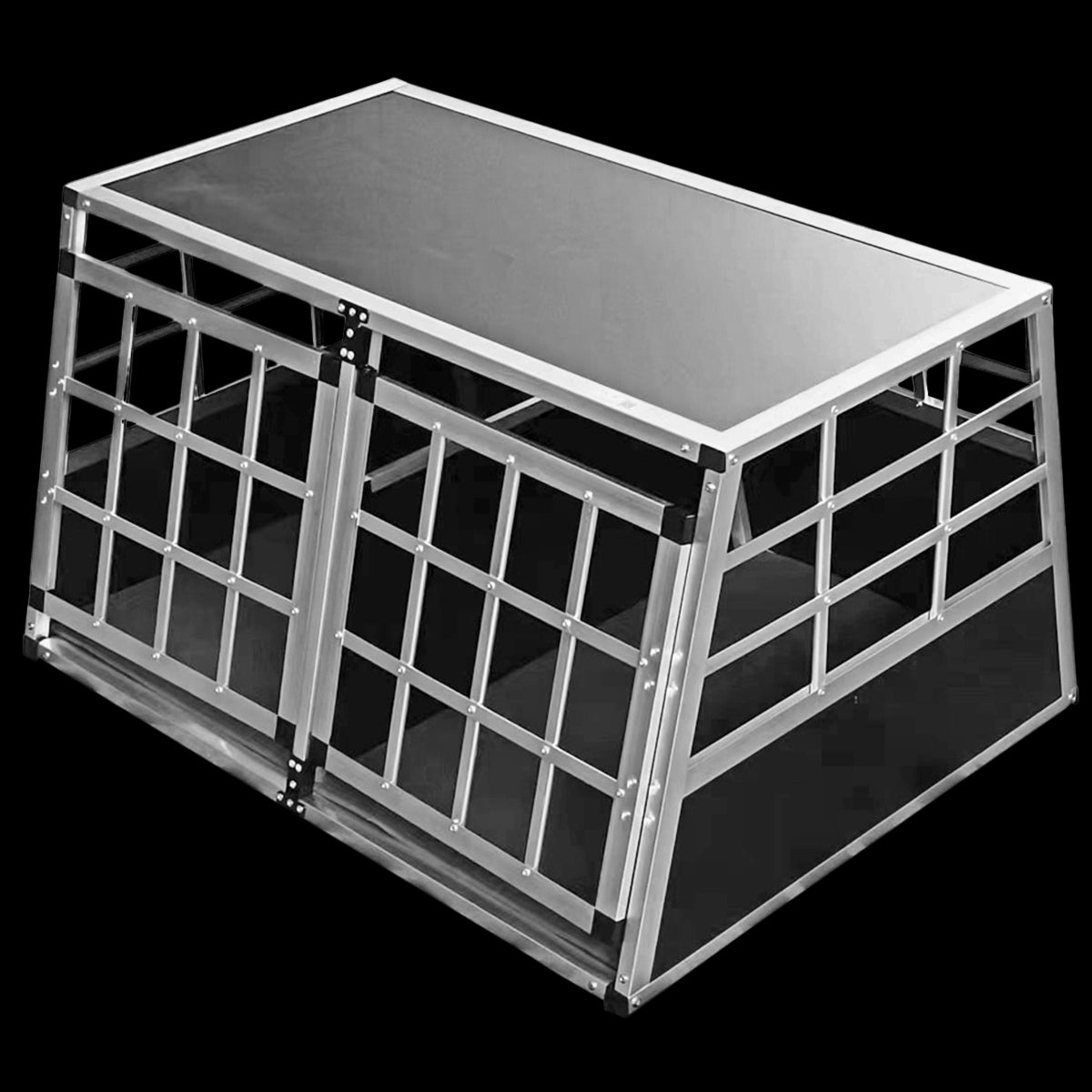 POHJOLAN LEMMIKKITARVIKE Kuljetushäkki Kahdelle Koiralle Autoon Alu L, 69 x 89 x 50 cm