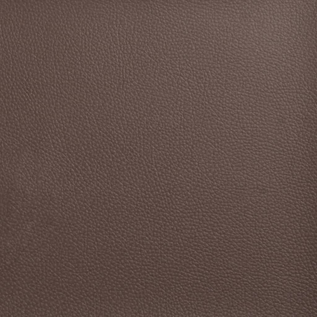 Hierova nojatuoli jalkatuella ruskea keinonahka