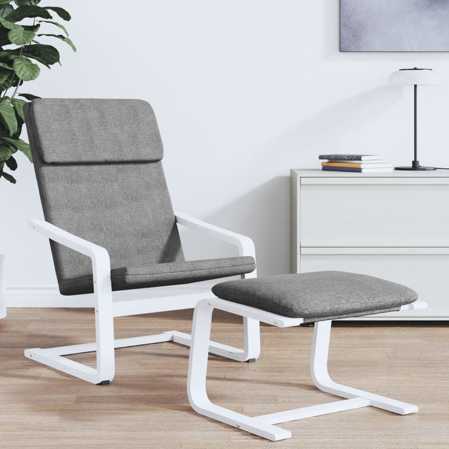 Fåtölj, mörkgrått tyg