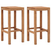 Barstolar, 2 st, massiv teak