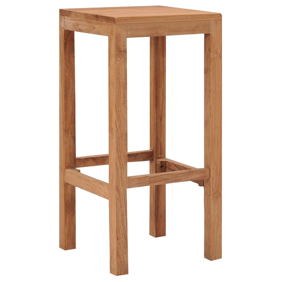Barstolar, 2 st, massiv teak