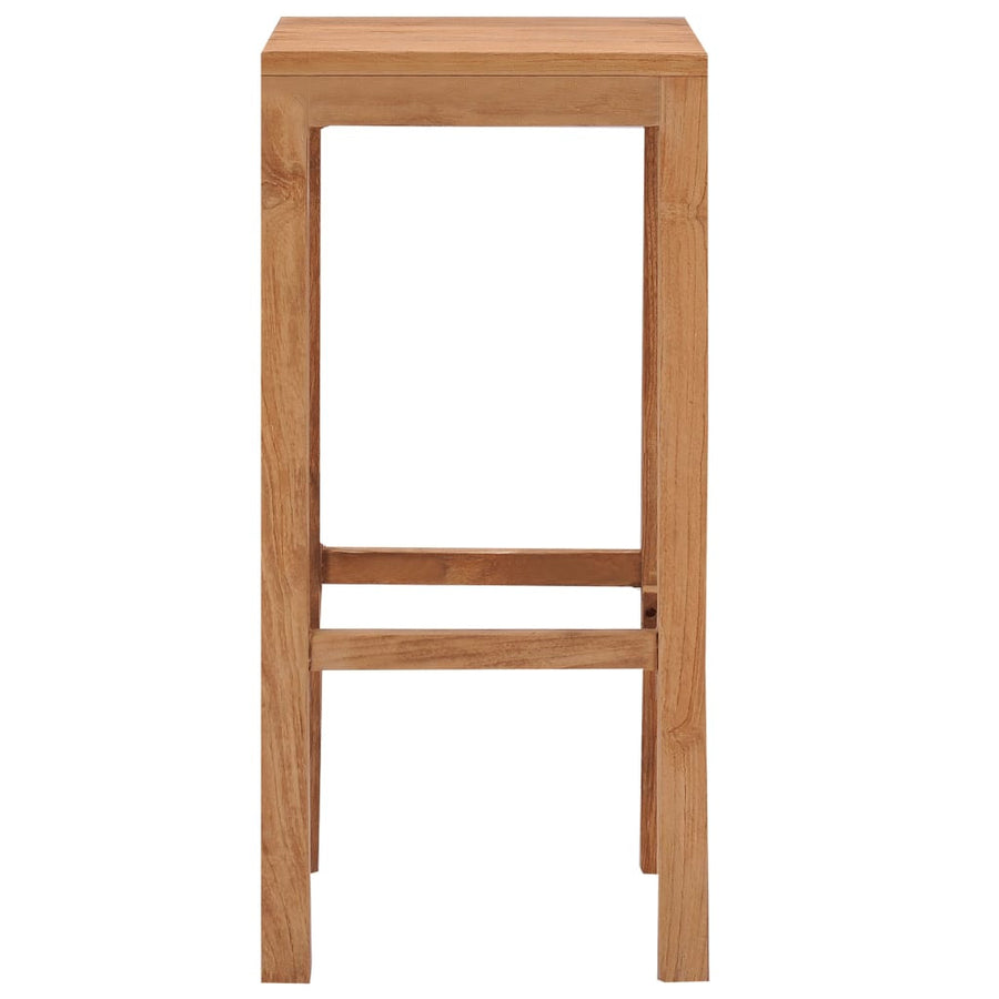 Barstolar, 2 st, massiv teak