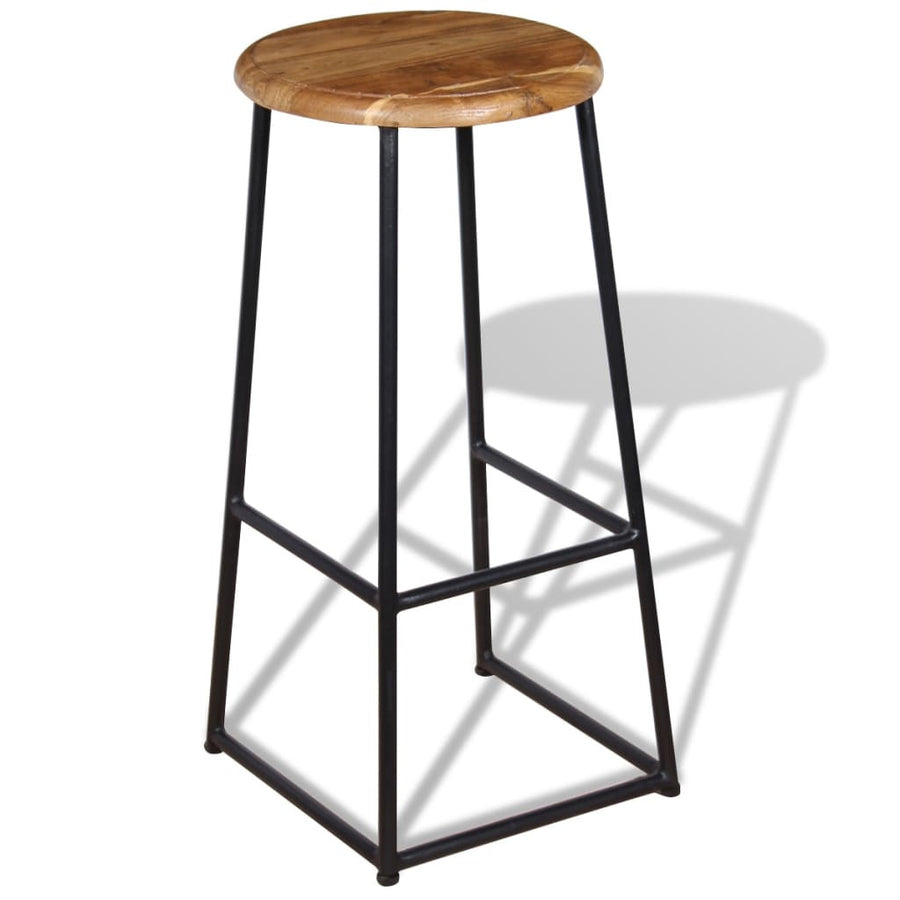 Barstolar, 2 st, massiv teak