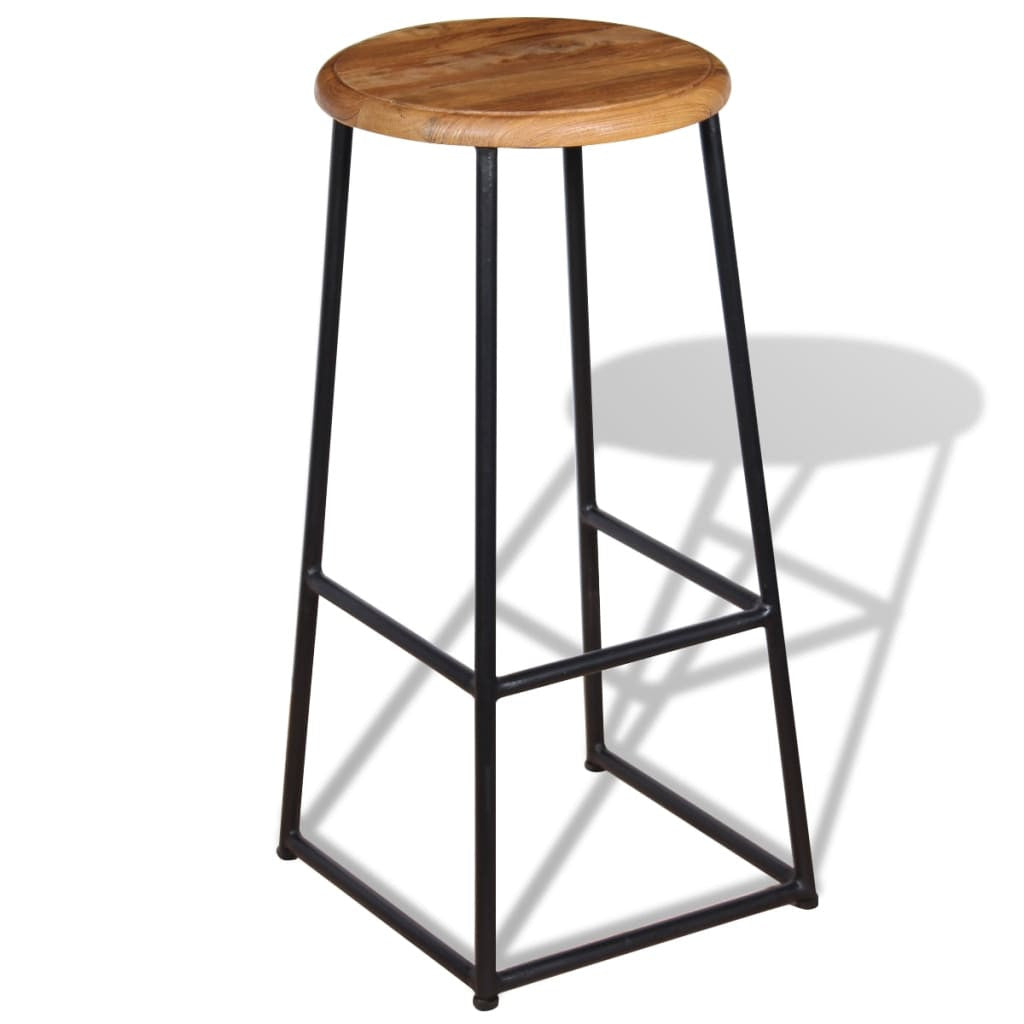 Barstolar, 2 st, massiv teak